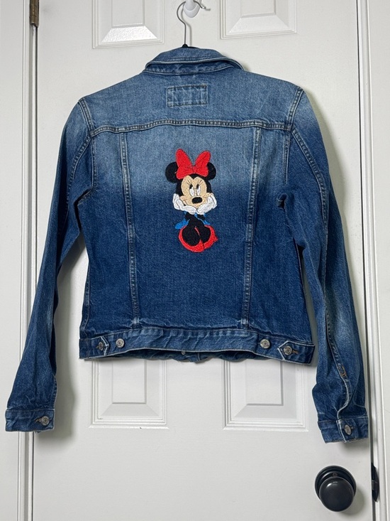 LOFT Jackets & Blazers - Disney Minnie Mouse Denim Jacket Loft Custom Embroidered Y2K Parks Outfit Small